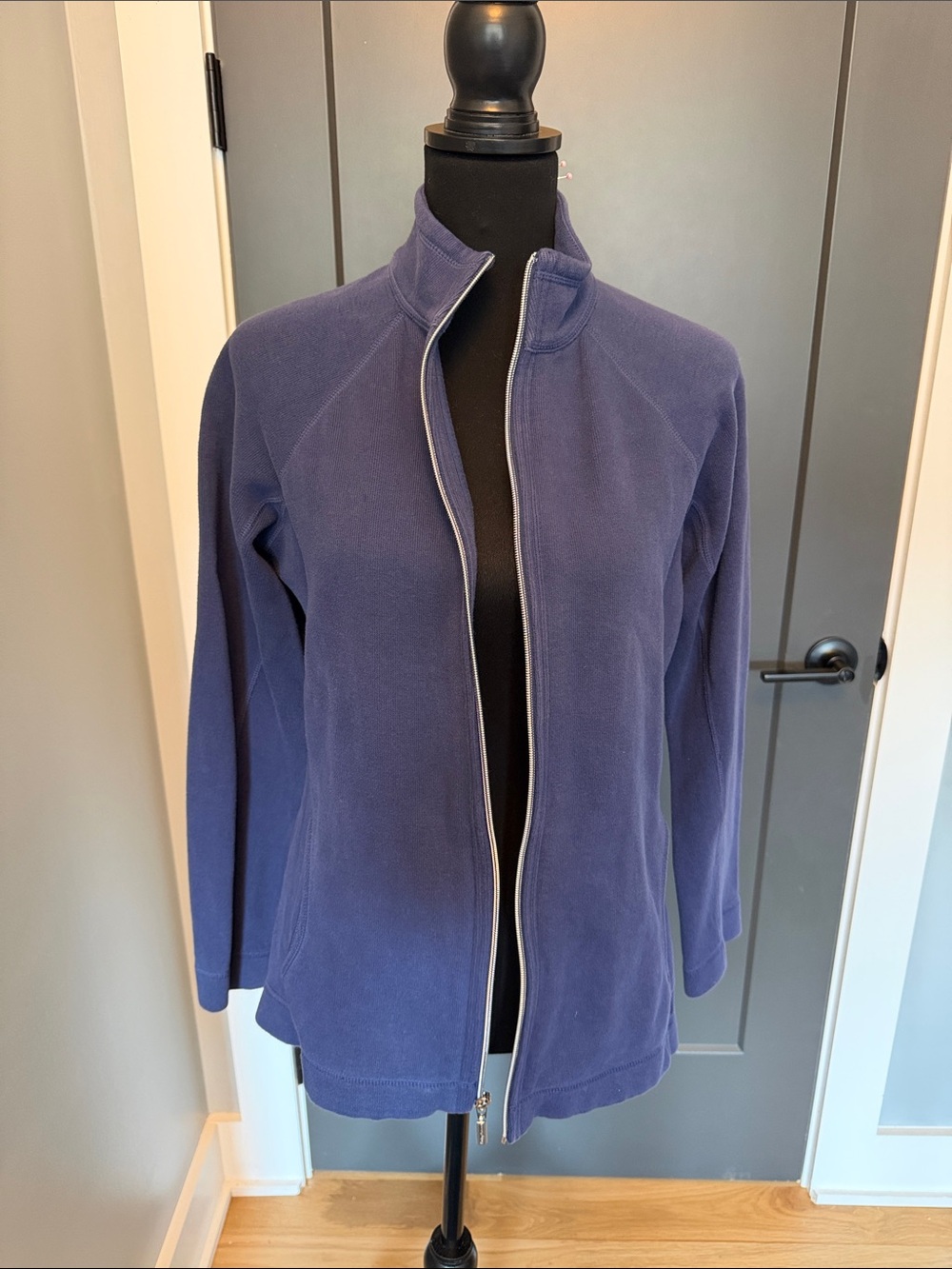 Tommy Bahama Navy Full-Zip Cotton Cardigan